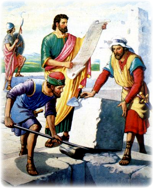 117 Neemia stroit steni Ierusalima